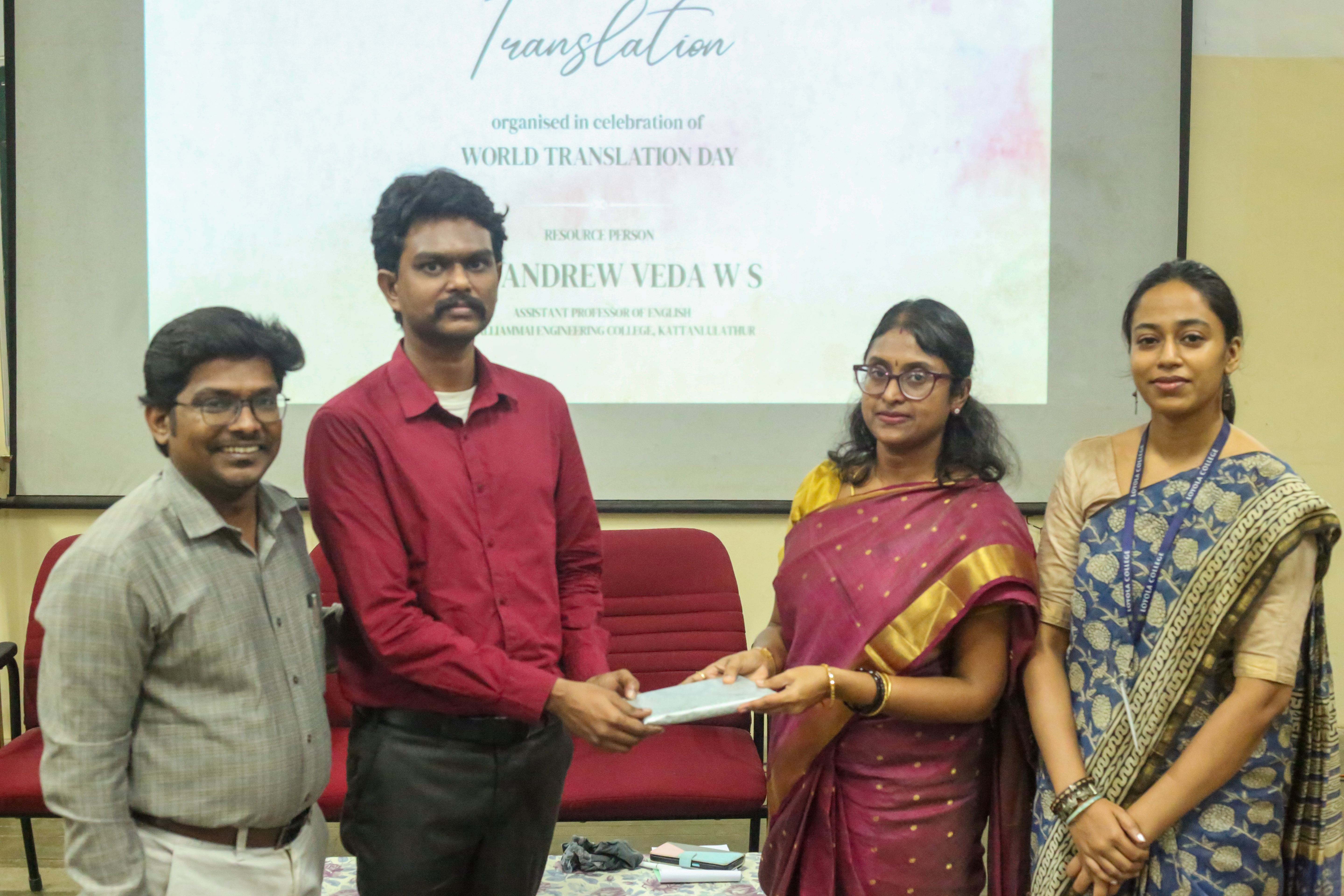 Translation workshop, Loyola College